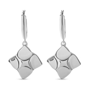 Stellar Glow Hoop Earrings in Sterling Silver 10.96 Grams