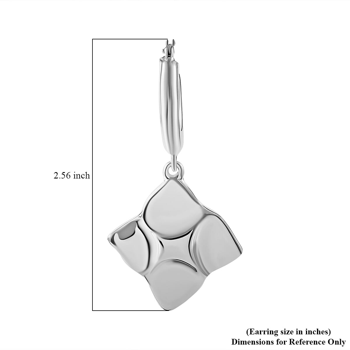 Stellar Glow Hoop Earrings in Sterling Silver 10.96 Grams