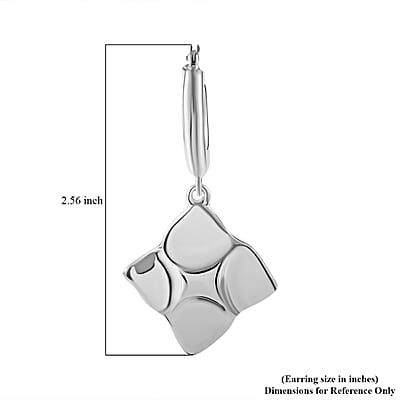 Stellar Glow Hoop Earrings in Sterling Silver 10.96 Grams