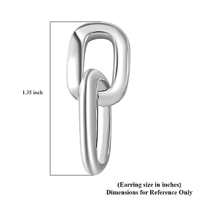 Link Earrings in Sterling Silver 7.3 Grams