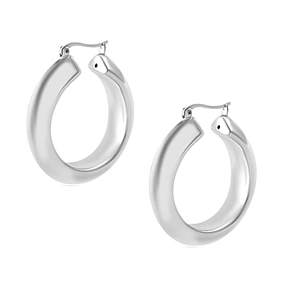Sterling Silver Hoop Earrings 9.20 Grams