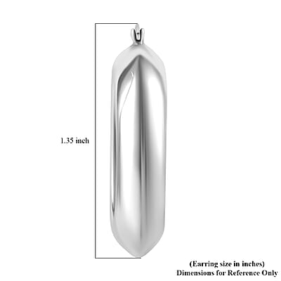 Sterling Silver Hoop Earrings 9.20 Grams