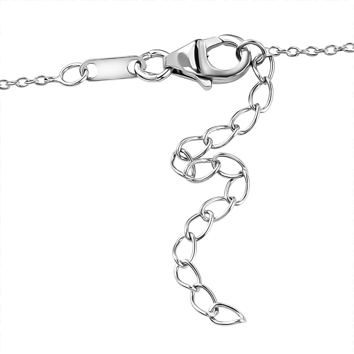 Sleeping Beauty Turquoise and Moissanite 13.85 ctw Floral Necklace in Rhodium Over Sterling Silver 18 Inches image number 4