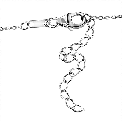 D'Joy Sleeping Beauty Turquoise and Moissanite 13.85 ctw Floral Necklace in Rhodium Over Sterling Silver 18 Inches