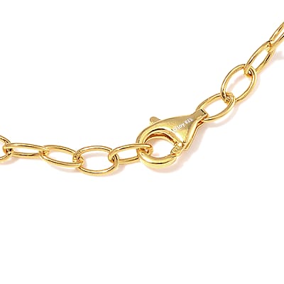 Baroque Shape Tahitian Pearl Station Bracelet in 14K Yellow Gold Over Sterling Silver (8.00 In)