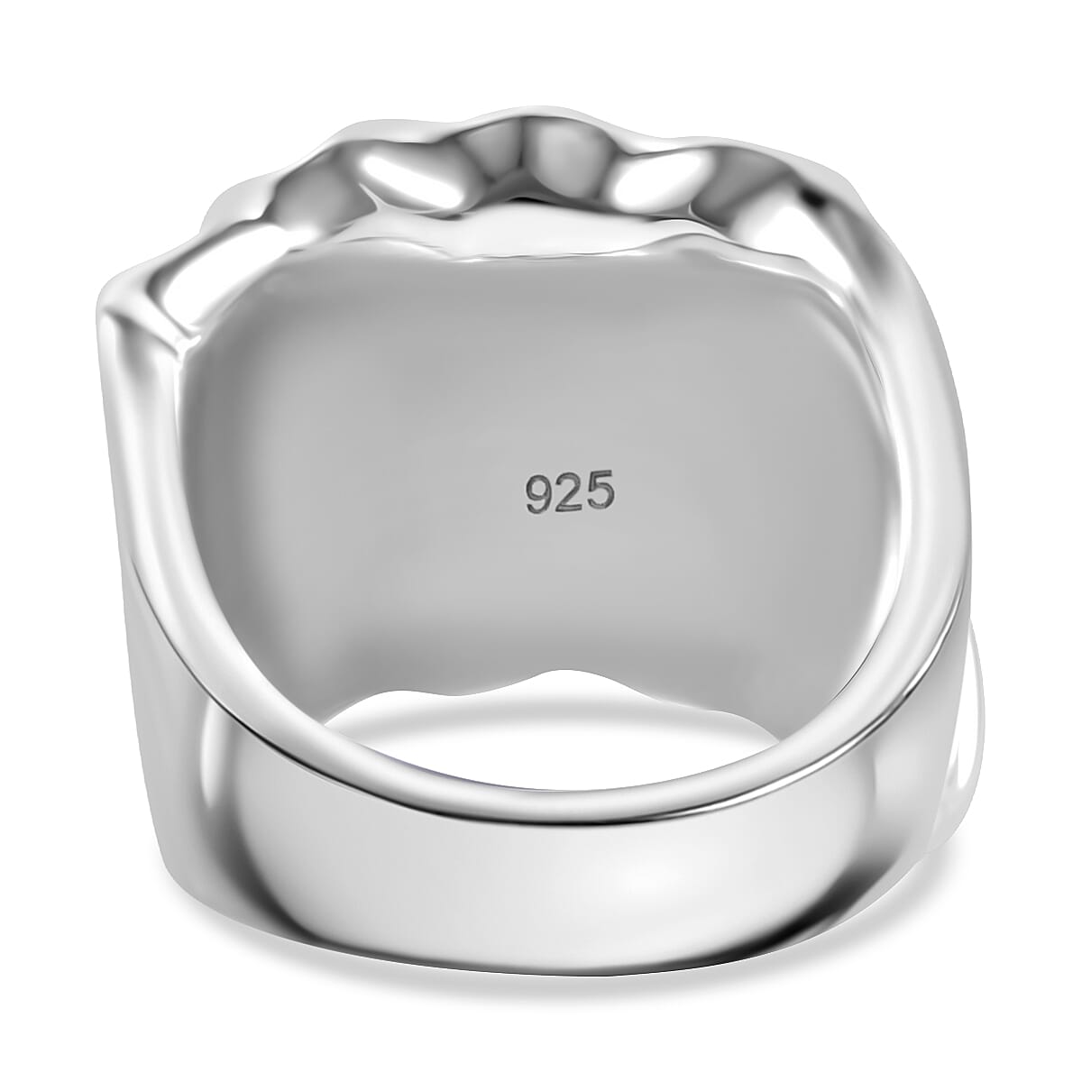 White Austrian Crystal Ring in Sterling Silver (Size 10.0)