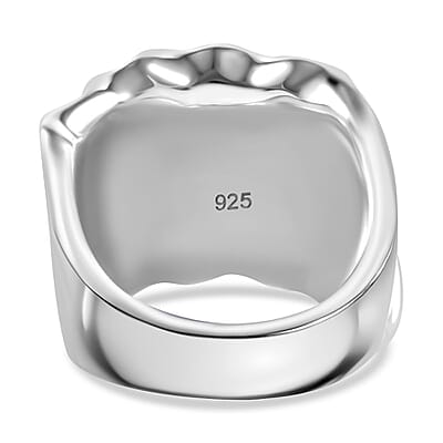 White Austrian Crystal Ring in Sterling Silver (Size 10.0)