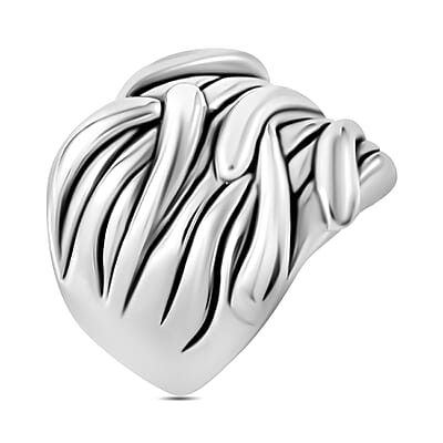 Waveform Statement Ring in Sterling Silver (Size 10.0) 5.30 Grams