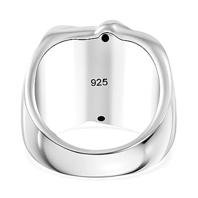Waveform Statement Ring in Sterling Silver (Size 10.0) 5.30 Grams