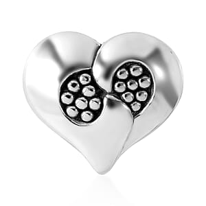 Heart Ring in Sterling Silver (Size 9.0) 6.75 Grams