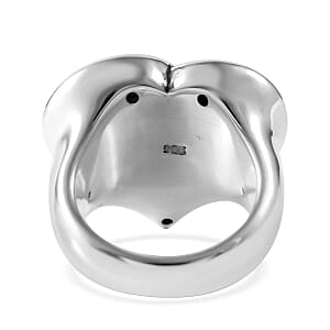 Heart Ring in Sterling Silver (Size 9.0) 6.75 Grams