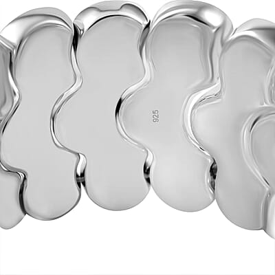 Bubbles Stretch Bracelet in Sterling Silver 64 Grams