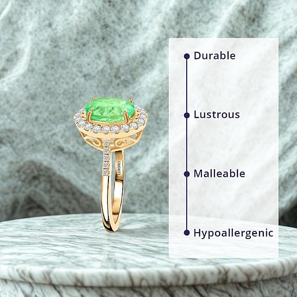 Certified & Appraised Luxoro AAA Boyaca Colombian Emerald and I2 Diamond 2.65 ctw Ring in 14K Yellow Gold (Size 10.0) 