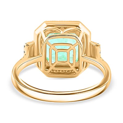 Certified & Appraised Luxoro AAA Boyaca Colombian Emerald and I2 Diamond 3.00 ctw Ring in 14K Yellow Gold (Size 10.0)