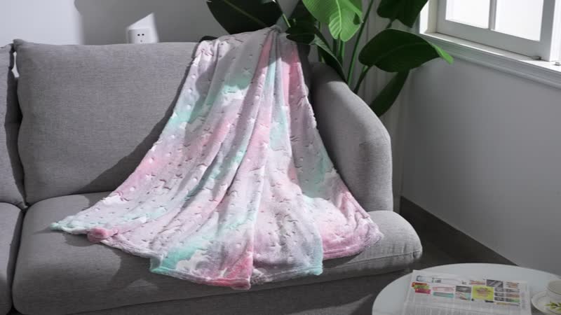 Multi Color Horse oom Glow in the Dark Carpet (47"x67")
