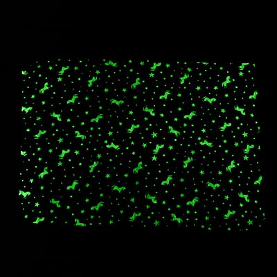 Livmore Multi Color Horse Star Glow in the Dark Blanket