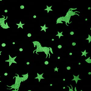 Livmore Multi Color Horse Star Glow in the Dark Blanket
