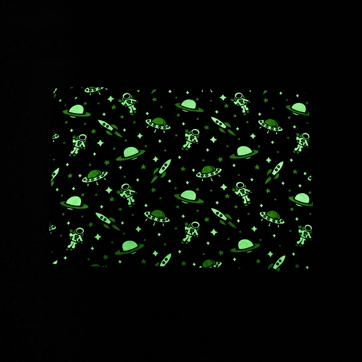 Livmore Blue Outer Space Glow in the Dark Blanket  image number 2