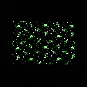 Livmore Blue Outer Space Glow in the Dark Blanket 