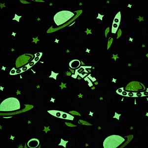 Livmore Blue Outer Space Glow in the Dark Blanket 