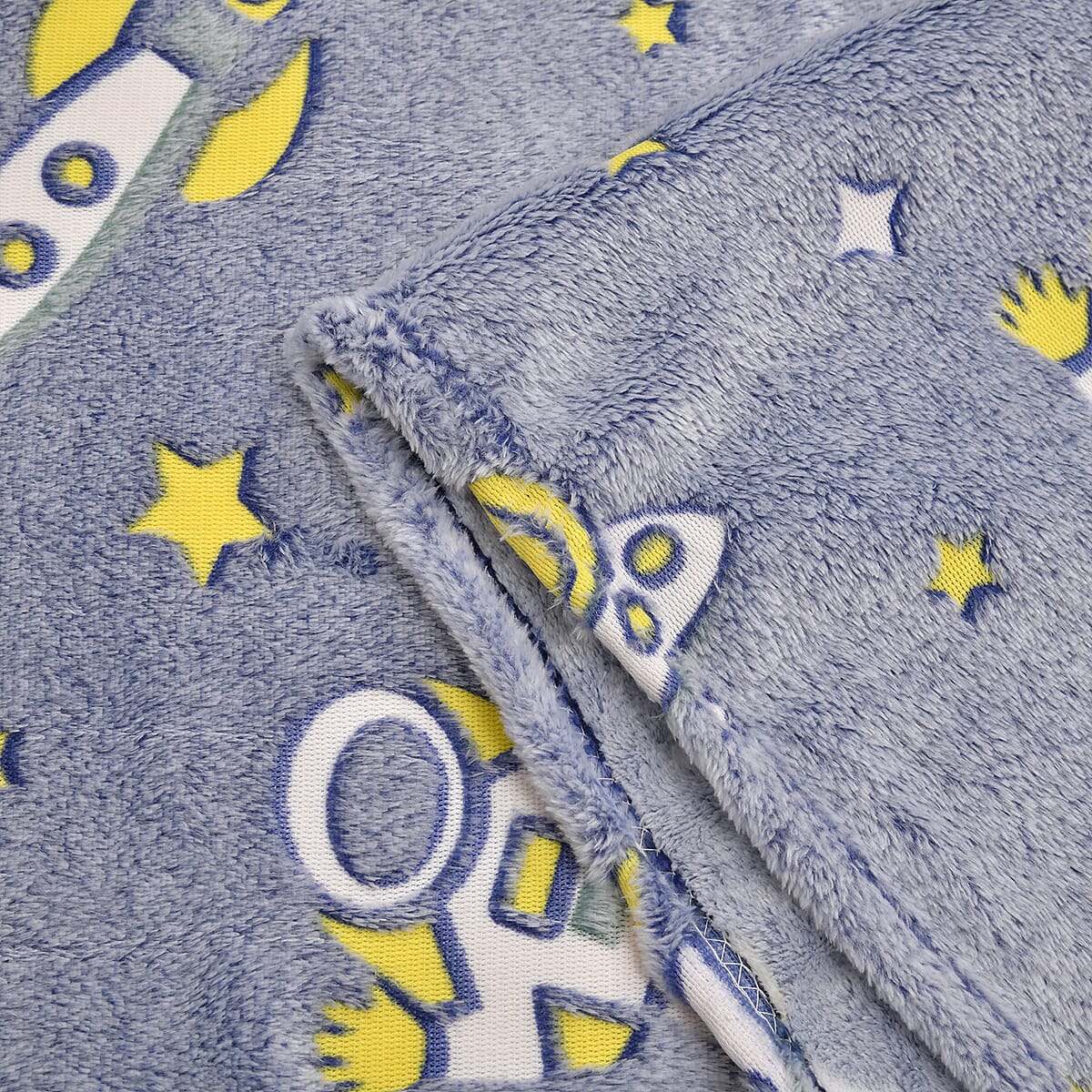 Livmore Blue Outer Space Glow in the Dark Blanket  image number 6