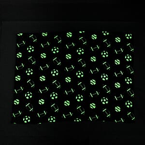 Livmore Dark Blue Rugby Glow in the Dark Blanket