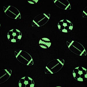 Livmore Dark Blue Rugby Glow in the Dark Blanket