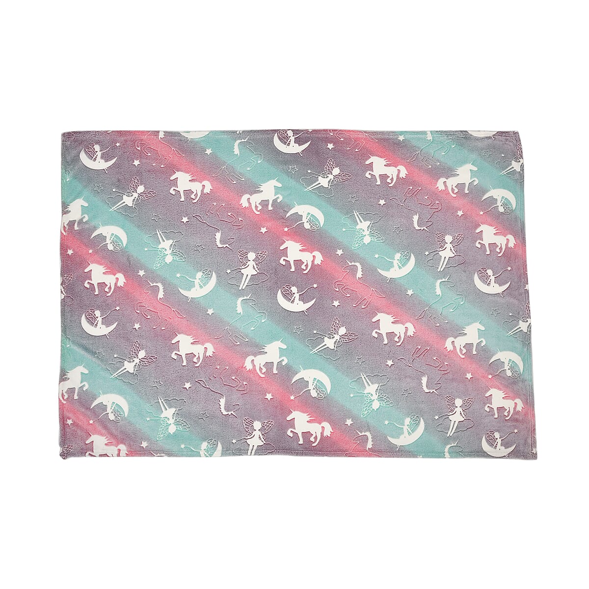 Multi Color Angel Glow in the Dark Blanket image number 1