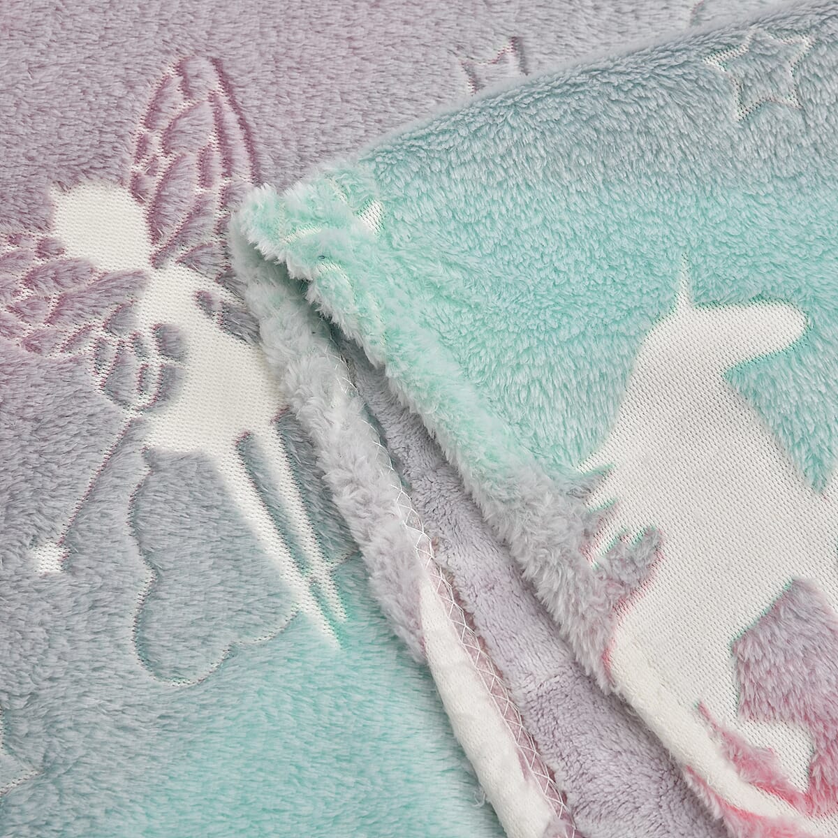 Multi Color Angel Glow in the Dark Blanket image number 4