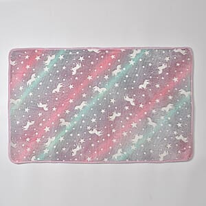 Livmore Multi Color Horse Pattern Glow-in-The-Dark Carpet