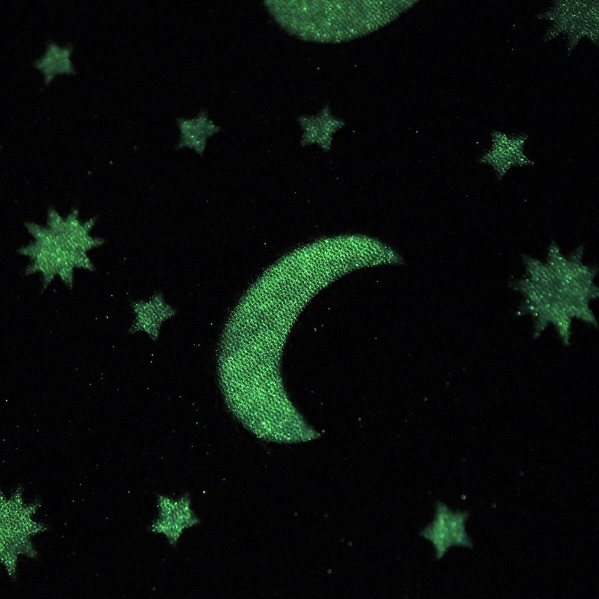 Livmore Gray Moon Pattern Glow-in-The-Dark Carpet image number 3