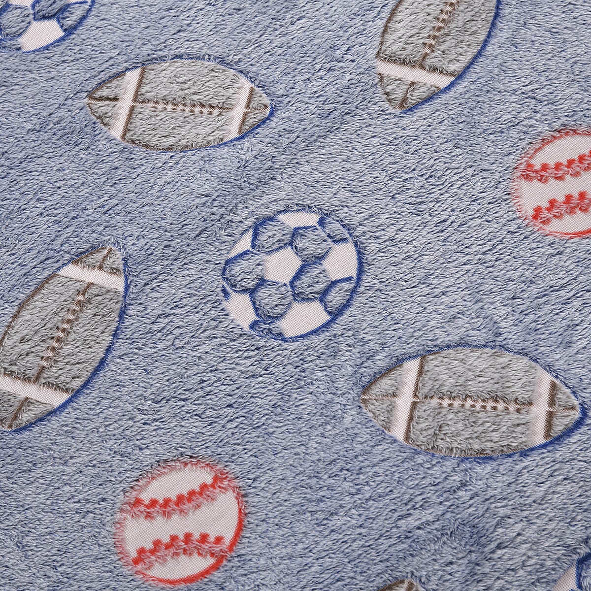 Dark Blue Rugby Pattern Glow-in-The-Dark Carpet image number 3