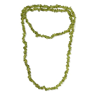 Peridot Chips 345.00 ctw Necklace 36 Inches