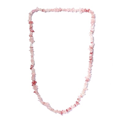 Galilea Rose Quartz Chips 197.00 ctw Necklace 28 Inches