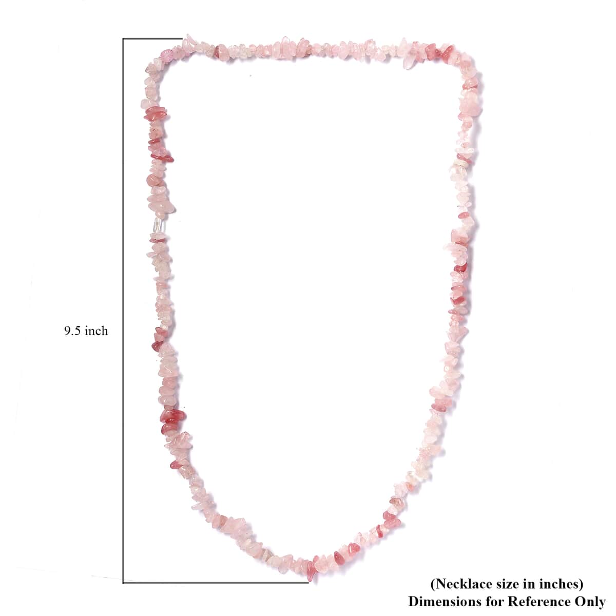 Galilea Rose Quartz Chips 197.00 ctw Necklace 28 Inches image number 5