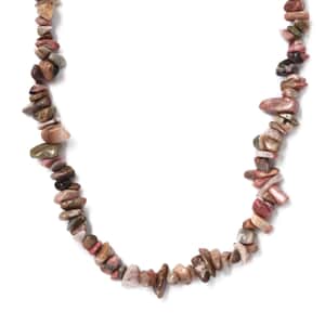 Rhodolite Garnet Chips 383.32 ctw Necklace 28 Inches