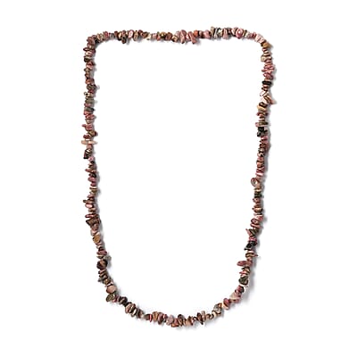 Rhodolite Garnet Chips 383.32 ctw Necklace 28 Inches
