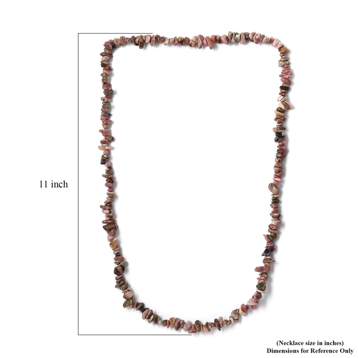 Rhodolite Garnet Chips 383.32 ctw Necklace 28 Inches image number 5