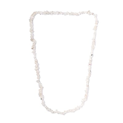 Rainbow Moonstone Chips 235.00 ctw Necklace 28 Inches