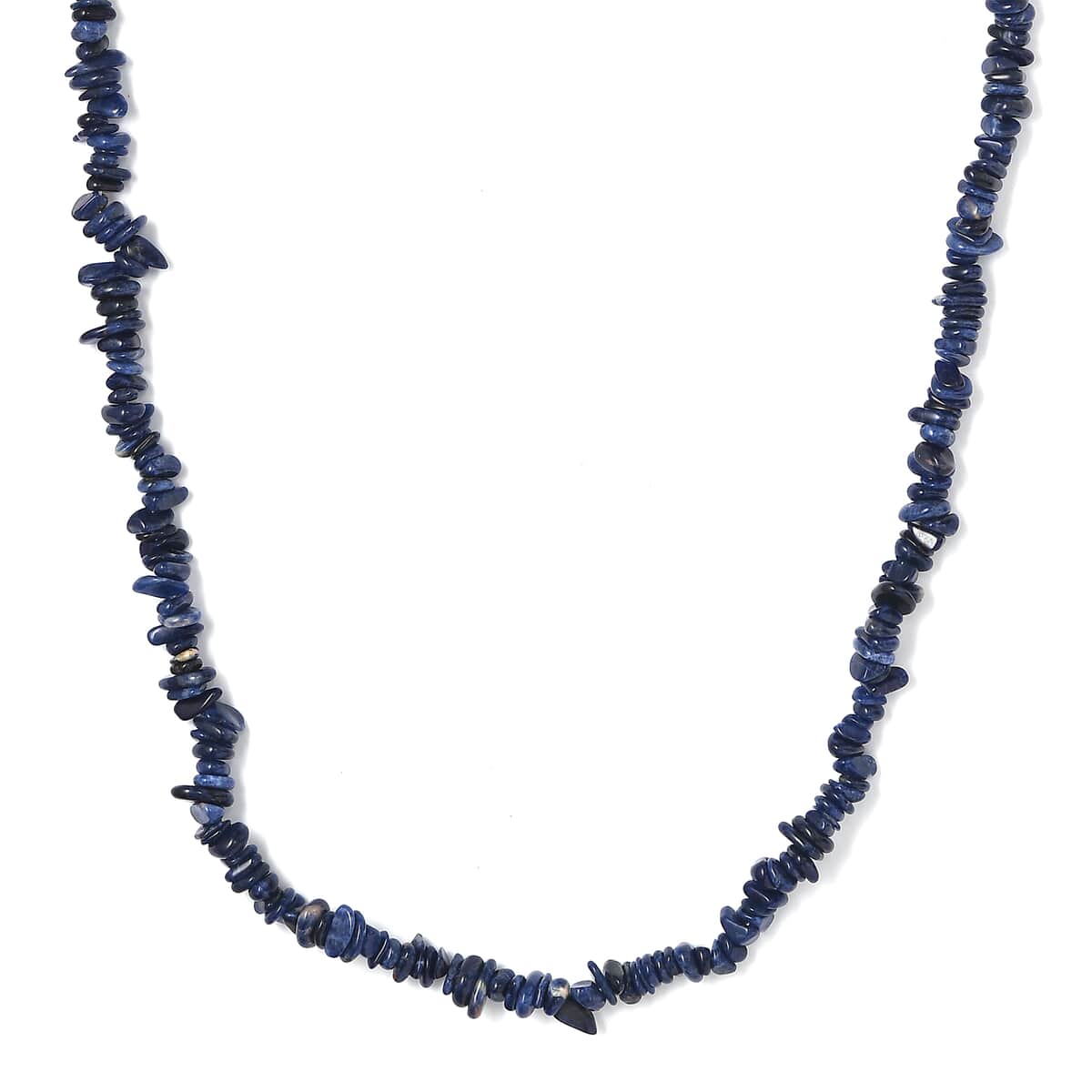 Sodalite Chips 255.00 ctw Necklace 28 Inches image number 0