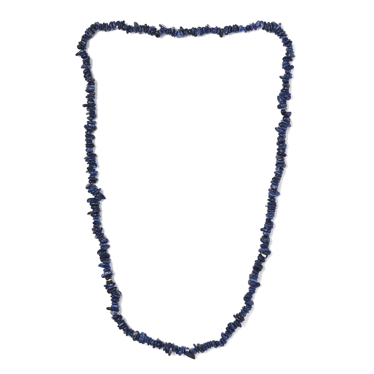 Sodalite Chips 255.00 ctw Necklace 28 Inches image number 3