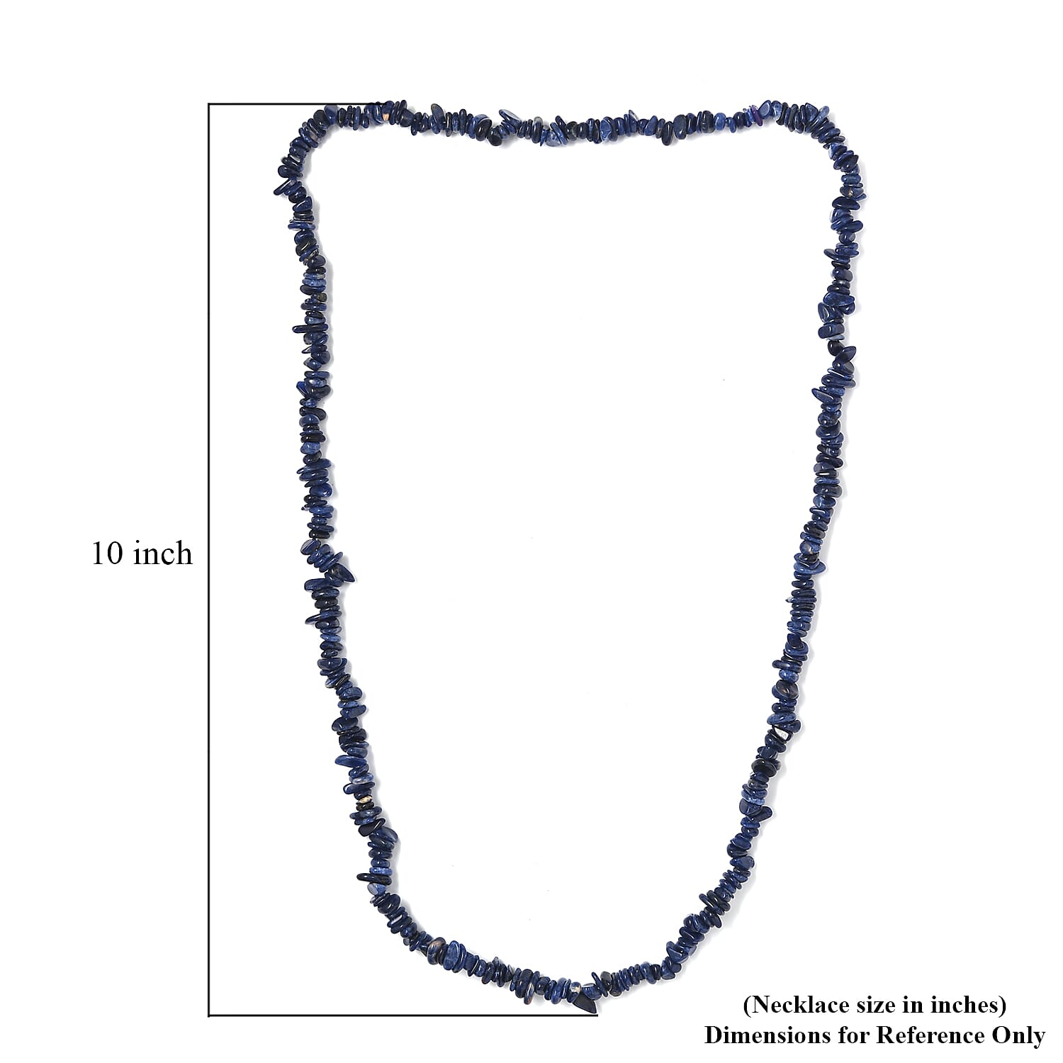 Sodalite Chips 255.00 ctw Necklace 28 Inches