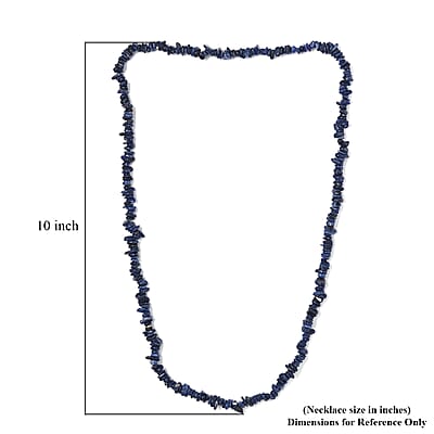 Sodalite Chips 255.00 ctw Necklace 28 Inches