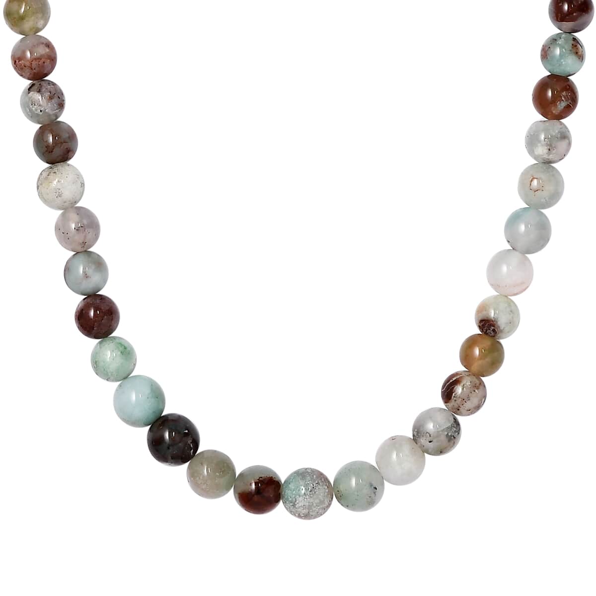 Natural Zimbaprase 182.00 ctw Beaded Necklace in Sterling Silver 20 Inches image number 0