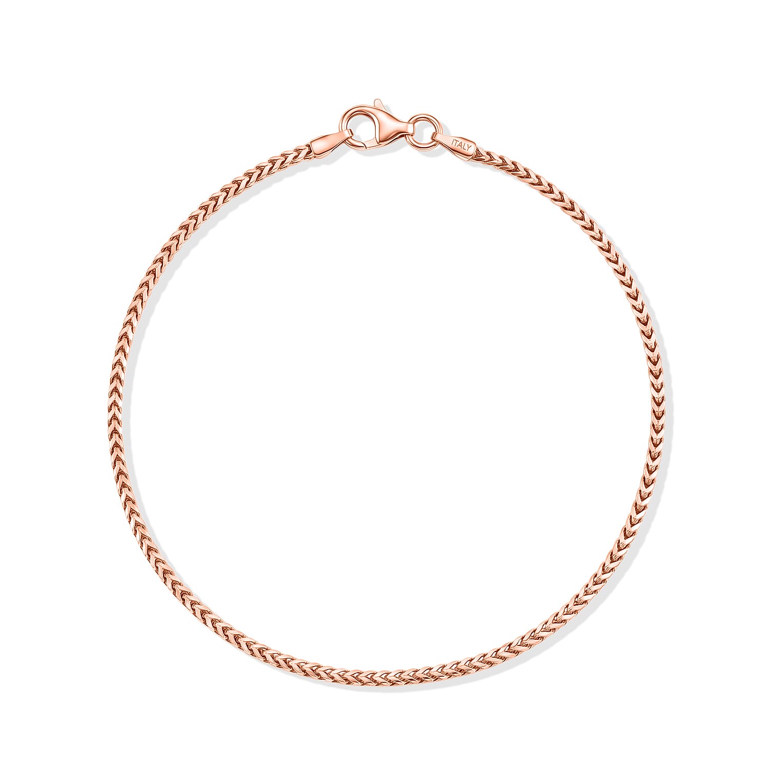 Bracelet in 14K Rose Gold Over Sterling Silver (7.50 In) 2.50 Grams