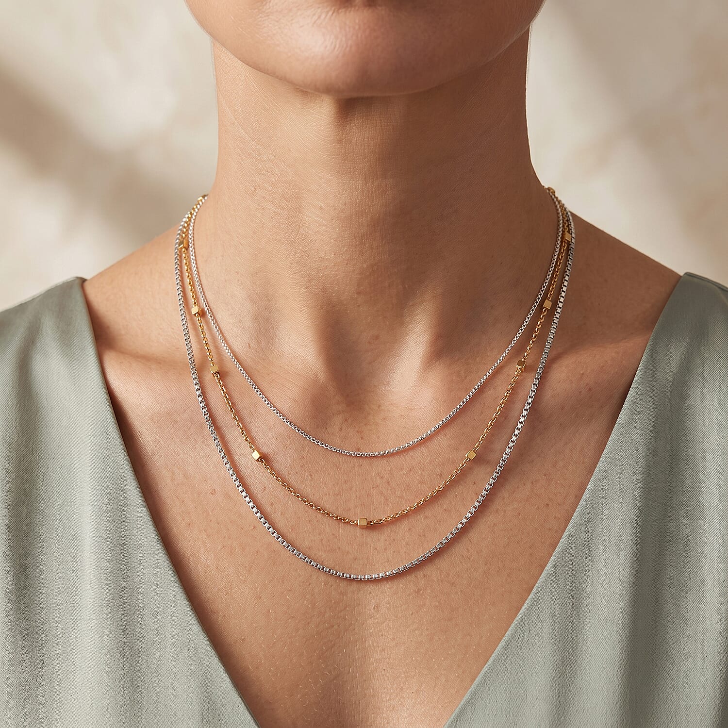 Chain Necklace in 14K YG Over Sterling Silver 2.0 Grams 24 Inches