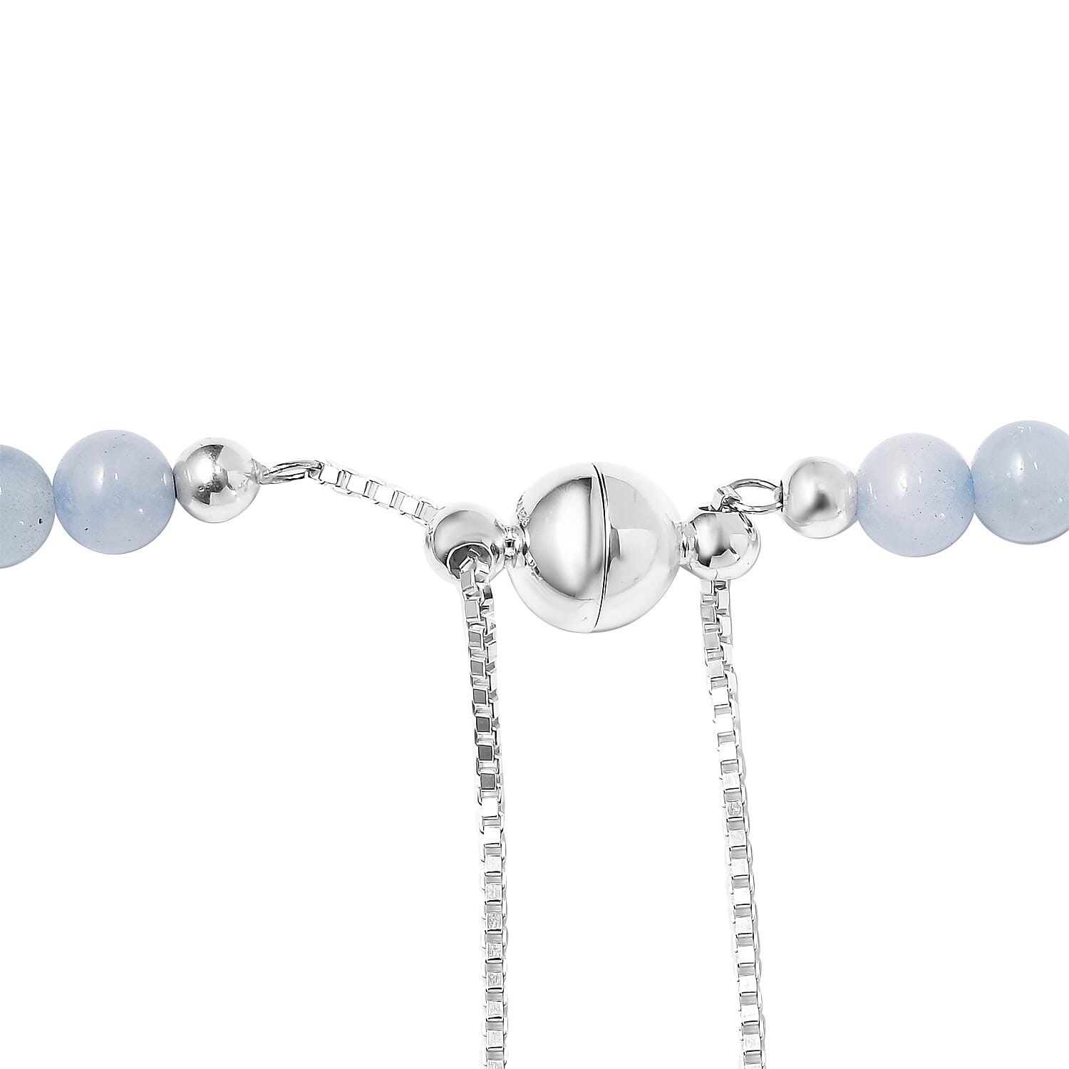 Milky Aquamarine 160.00 ctw Necklace in Sterling Silver 18 Inches