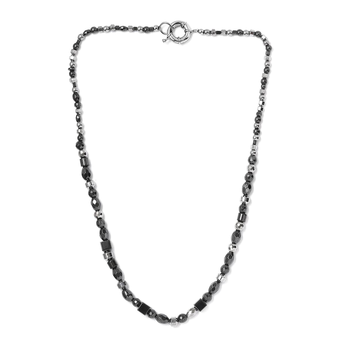 Karis Hematite 150.00 ctw Necklace in Platinum Bond 20 Inches image number 3