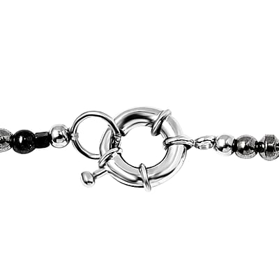 Karis Hematite 150.00 ctw Necklace in Platinum Bond 20 Inches