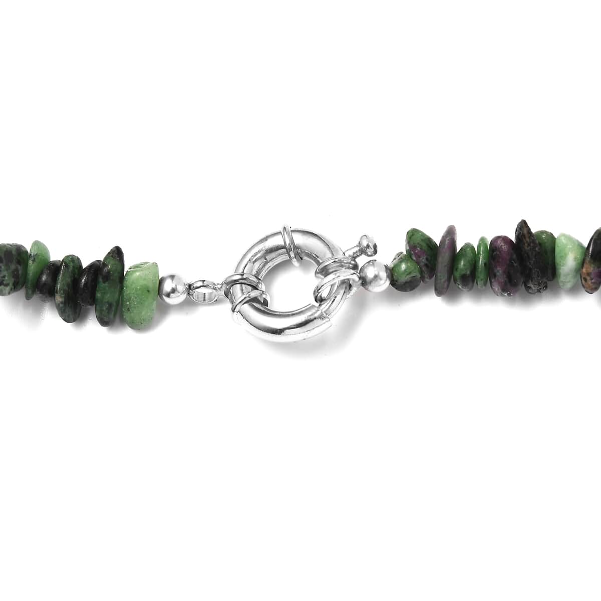 Karis Ruby Zoisite 300.00 ctw Necklace in Platinum Bond 20 Inches image number 4